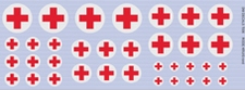 DM DECALS 7006  Rode Kruis rond  1:72