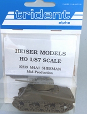 HEISER MODELS 2339  Sherman M4A1    1:87